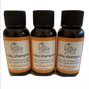 Erbaviva Baby Shampoo - 1oz Per Bottle - 3 For $10